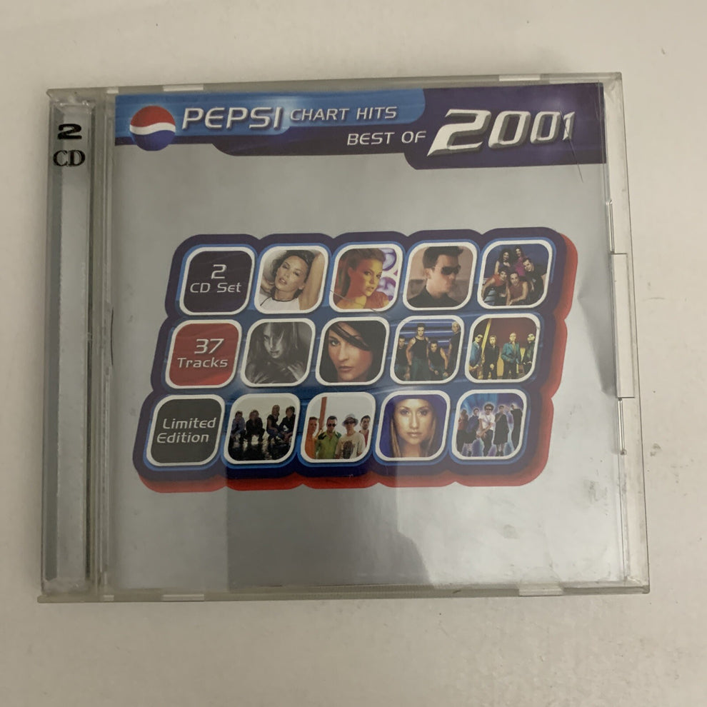 Pepsi Chart Hits Best Of 2001 (CD, 2001) 2Disc Album Retro Unit