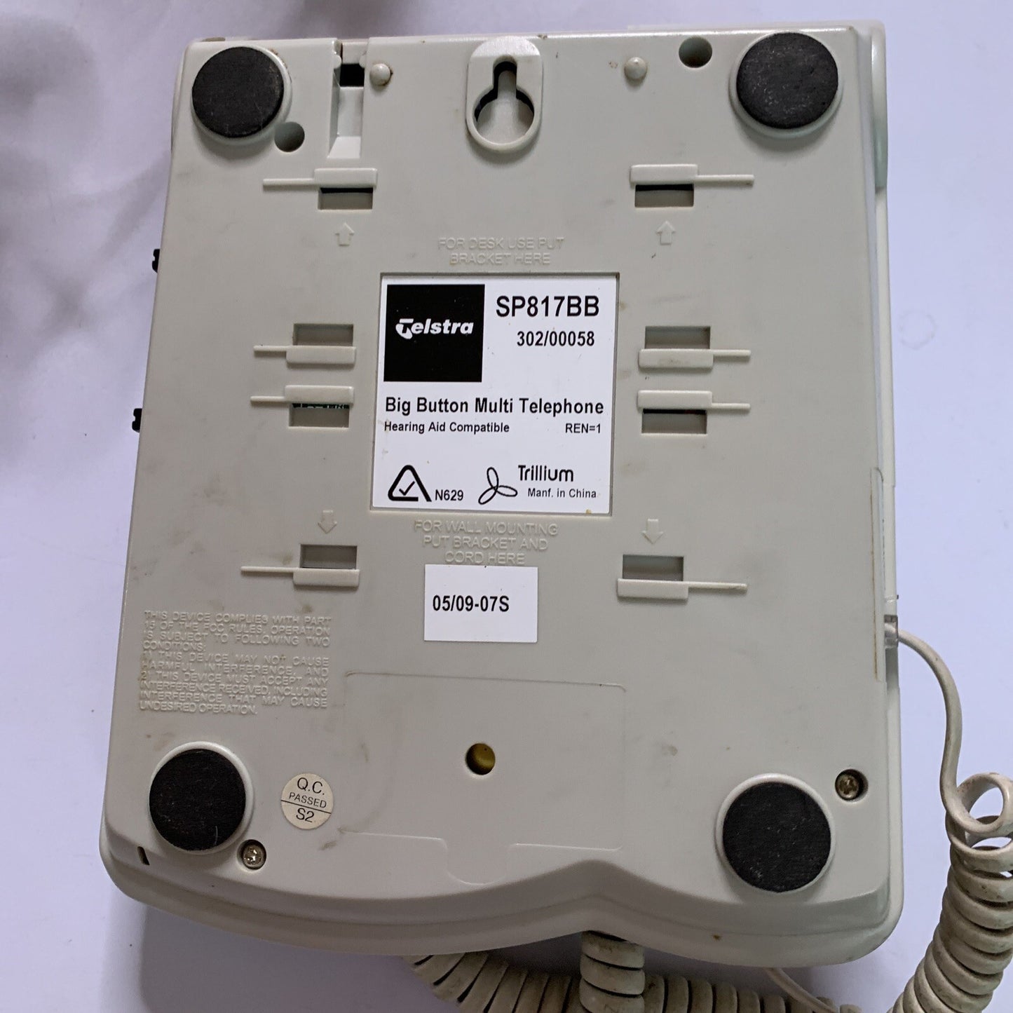 Telstra SP818BB Big Multi Corded Telephone NBN Compatible and Tested