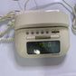 Audioline Corded Telephone & Alarm Clock Radio NBN Compatible Tested CRT2