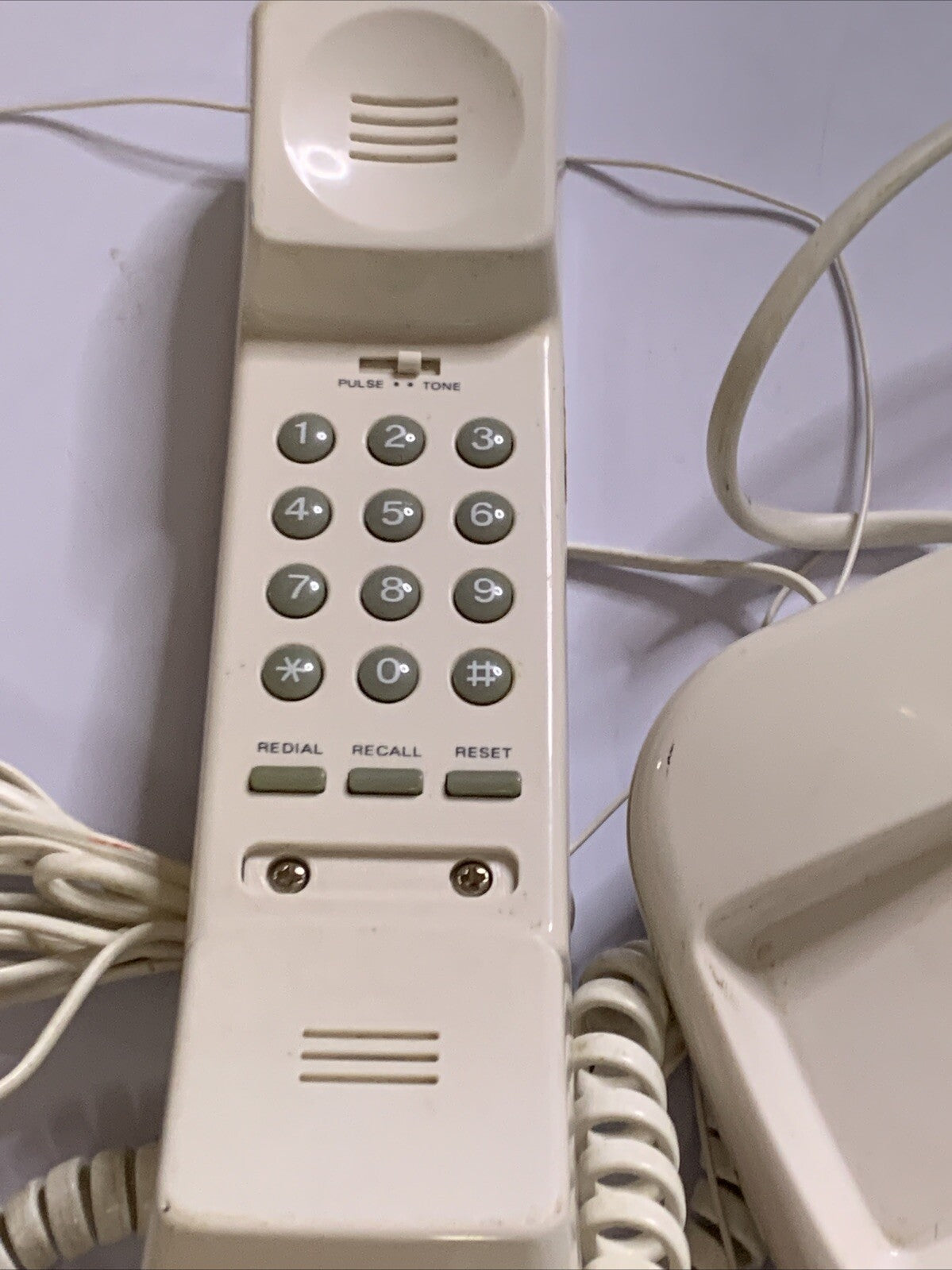 Audioline Corded Telephone & Alarm Clock Radio NBN Compatible Tested CRT2