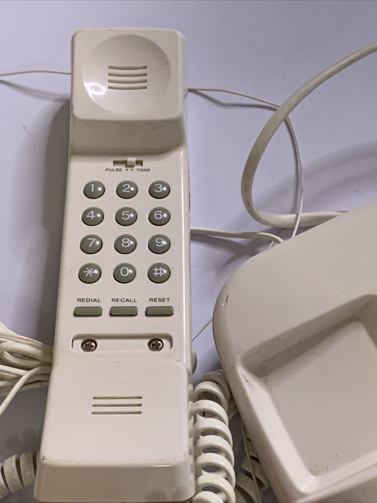 Audioline Corded Telephone & Alarm Clock Radio NBN Compatible Tested CRT2