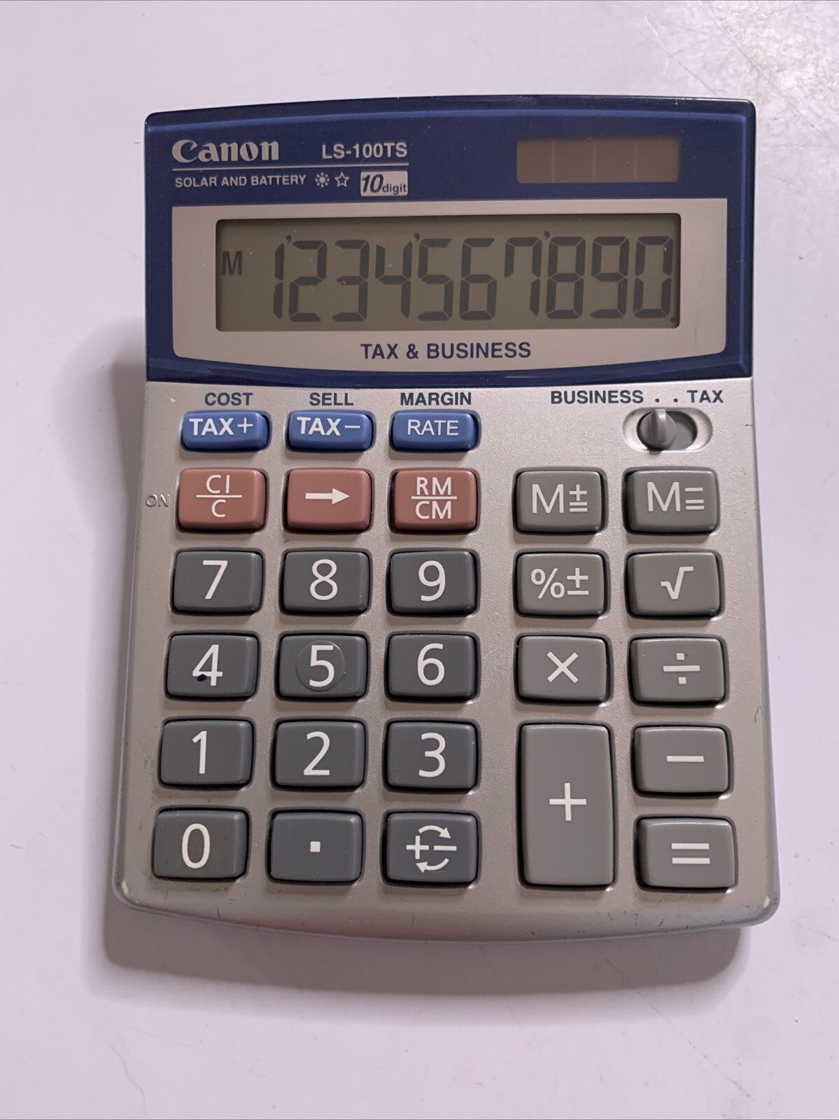 Canon LS-100TS Solar And Battery Tax Business Calculator
