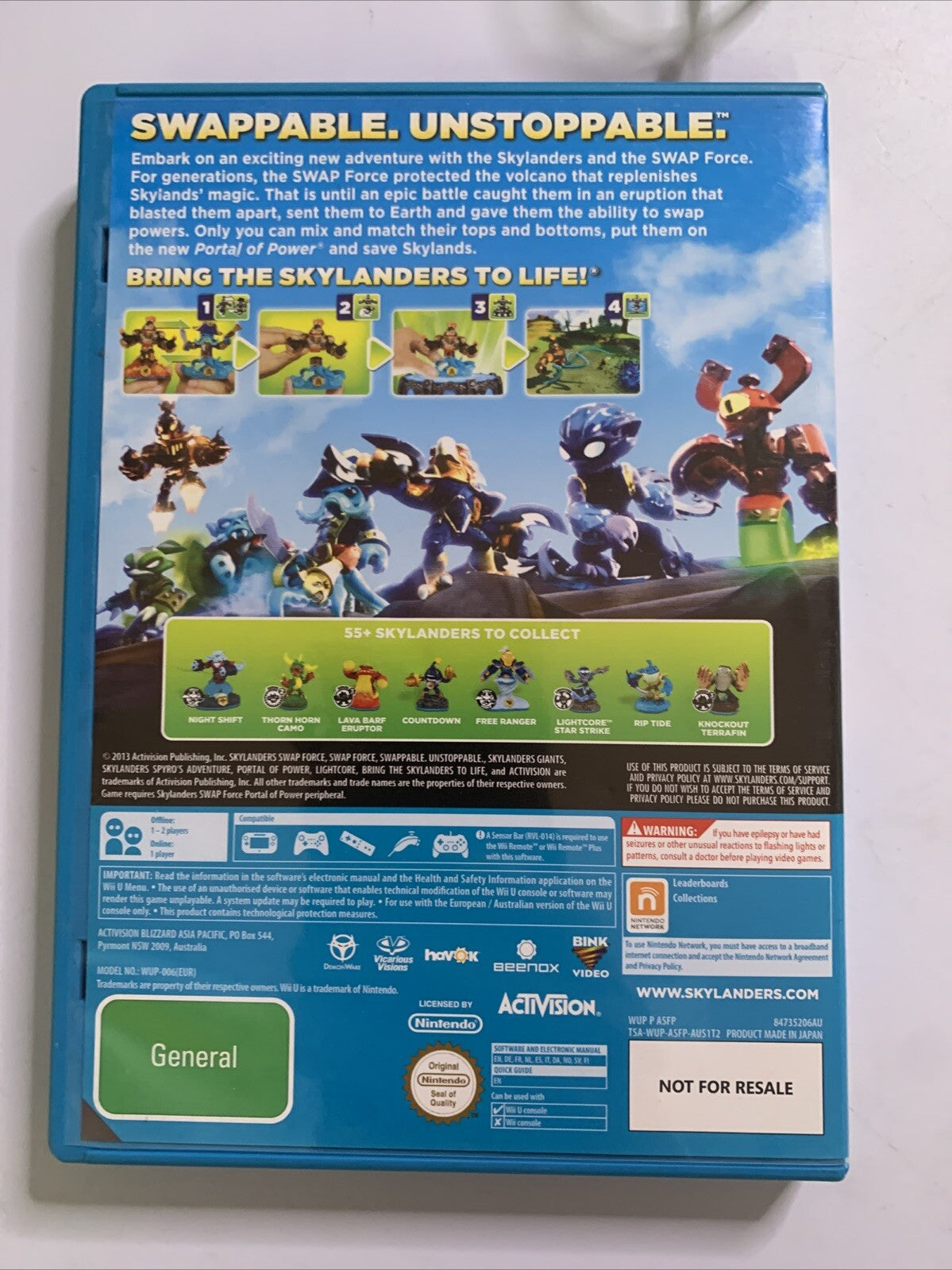 Skylanders Swap Force Nintendo Wii U PAL Game with Portal