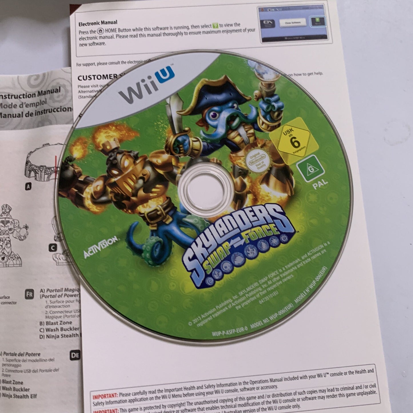 Skylanders Swap Force Nintendo Wii U PAL Game with Portal