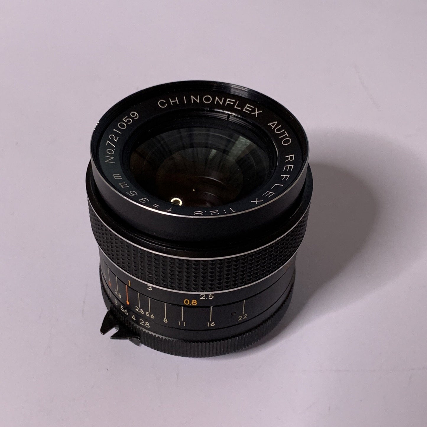 Chinoflex Auto Reflex Lens Wide f=35mm 1:2.8 No.721059 Made in Japan