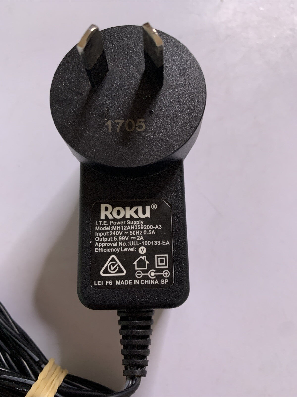 Genuine Roku OEM Power Supply MH12AH059200-A3 5.99 V 2A AC Adapter