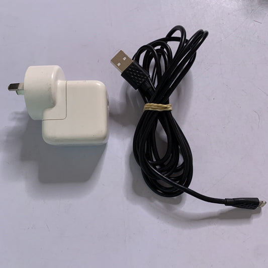 Official Apple A1402 USB Wall Charger Power Supply OEM & Lightning Cable