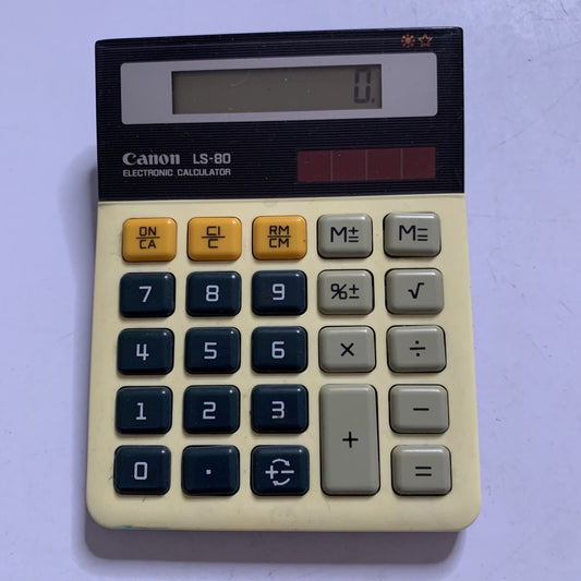 Canon LS-80 Calculator  Solar Powered