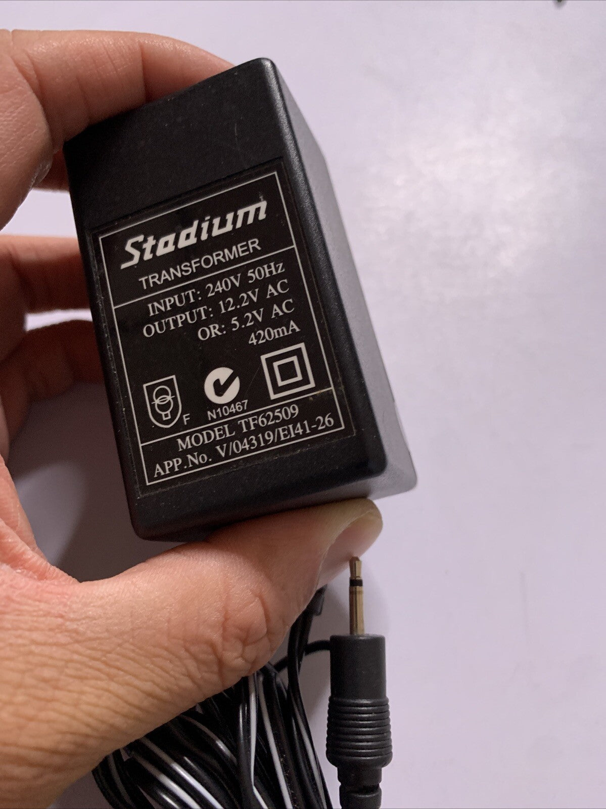 Stadium Transformer Power Supply 12.2V/5.2V 420mA TF62509