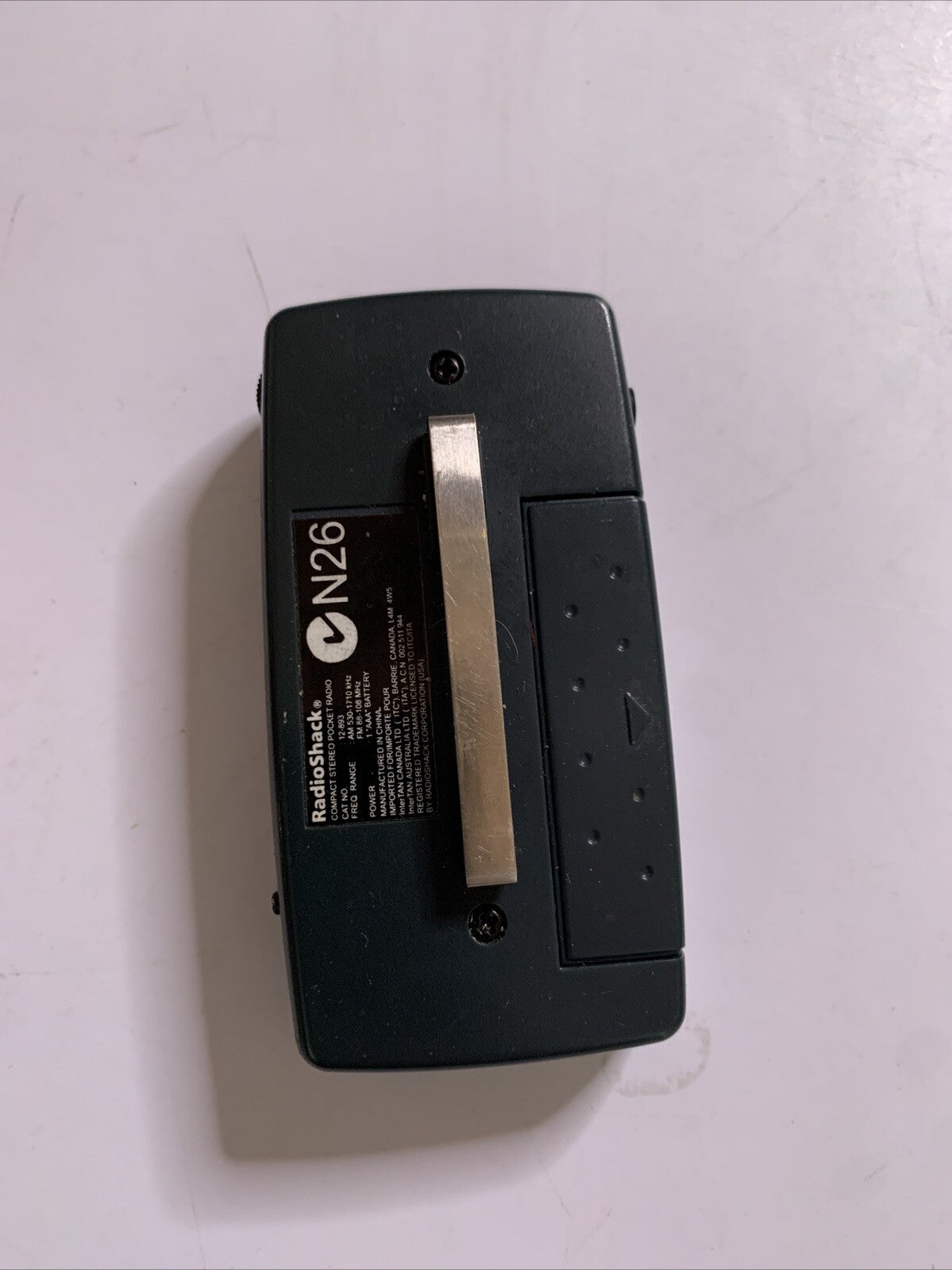 RadioShack Compact Stereo Pocket Radio 12-893 Vintage Retro