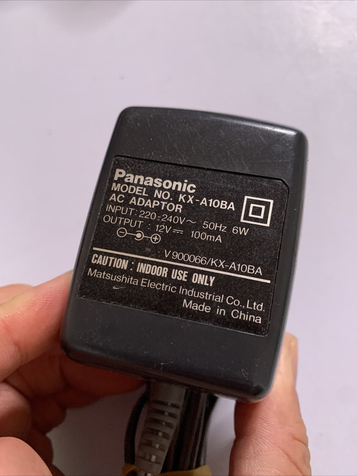 Genuine Panasonic KX-A10BA AC Adapter 12V 100mA Power Supply