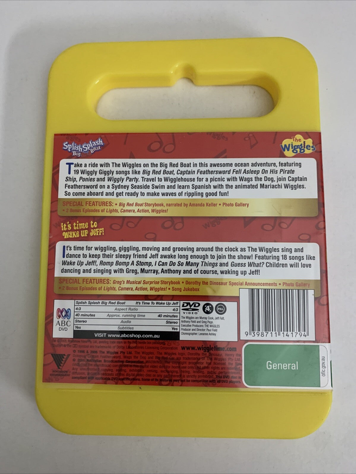 The Wiggles: Splish Splash Big Red Boat / Wake Up Jeff (DVD, 2006) Region 4