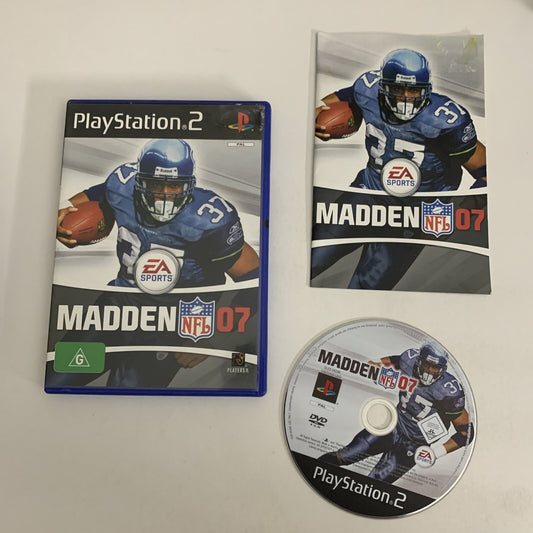 Madden NFL 07 PS2 Sony PlayStation 2 PAL 2007 Game Complete