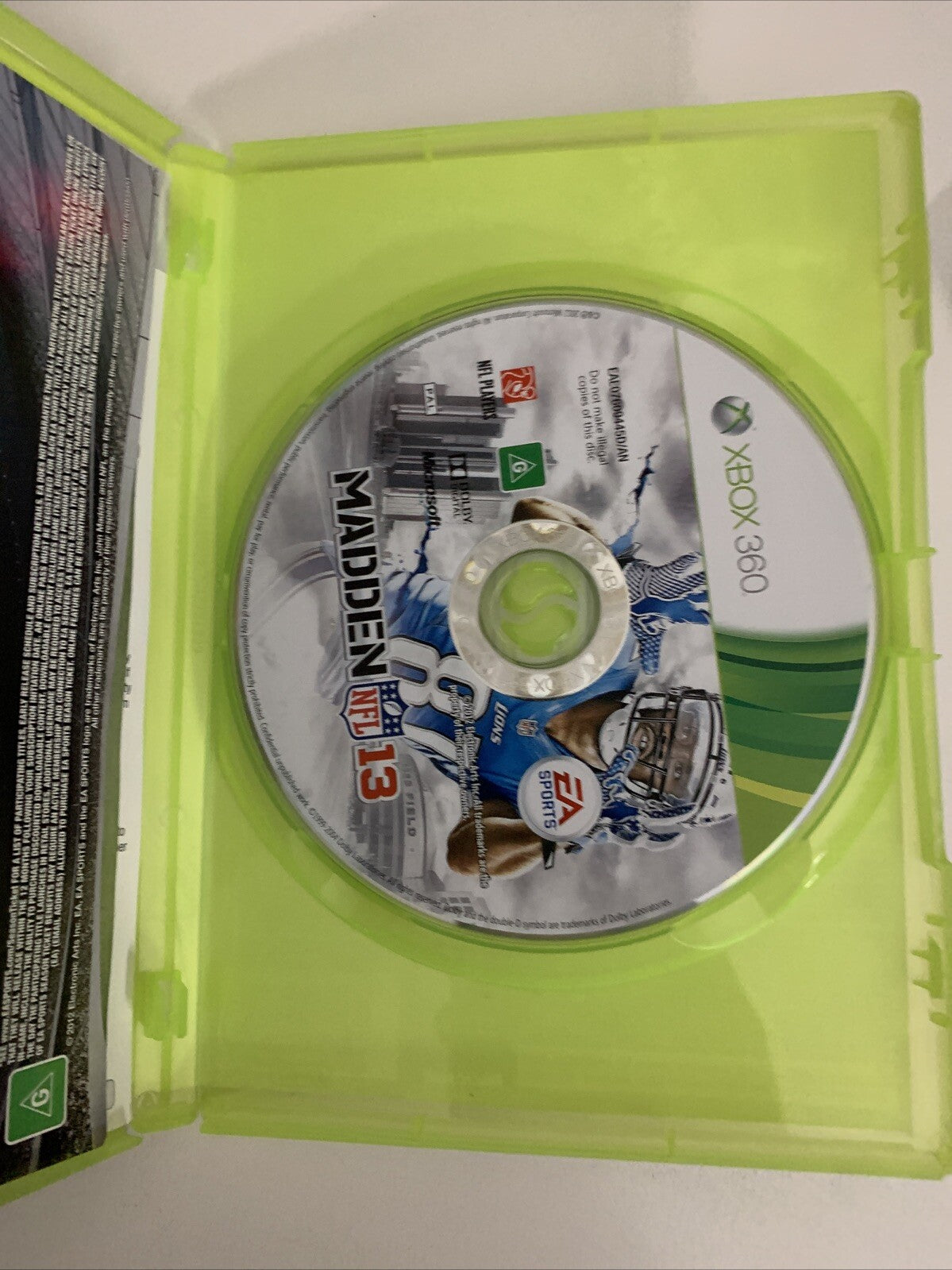 Madden NFL 13 Microsoft XBOX 360 PAL 2013 Game