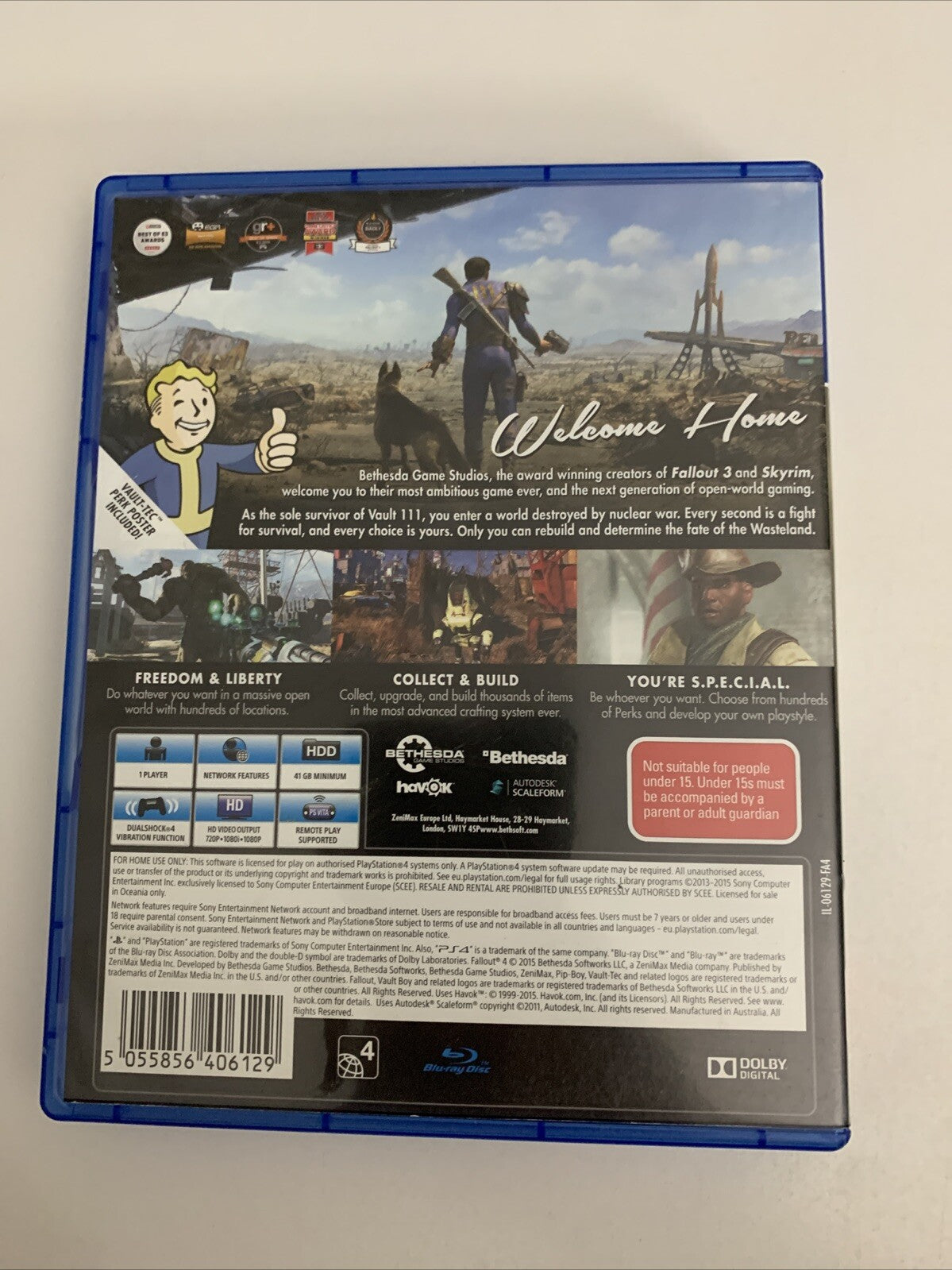 Fallout 4 PS4 Sony PlayStation 4 2015 Game