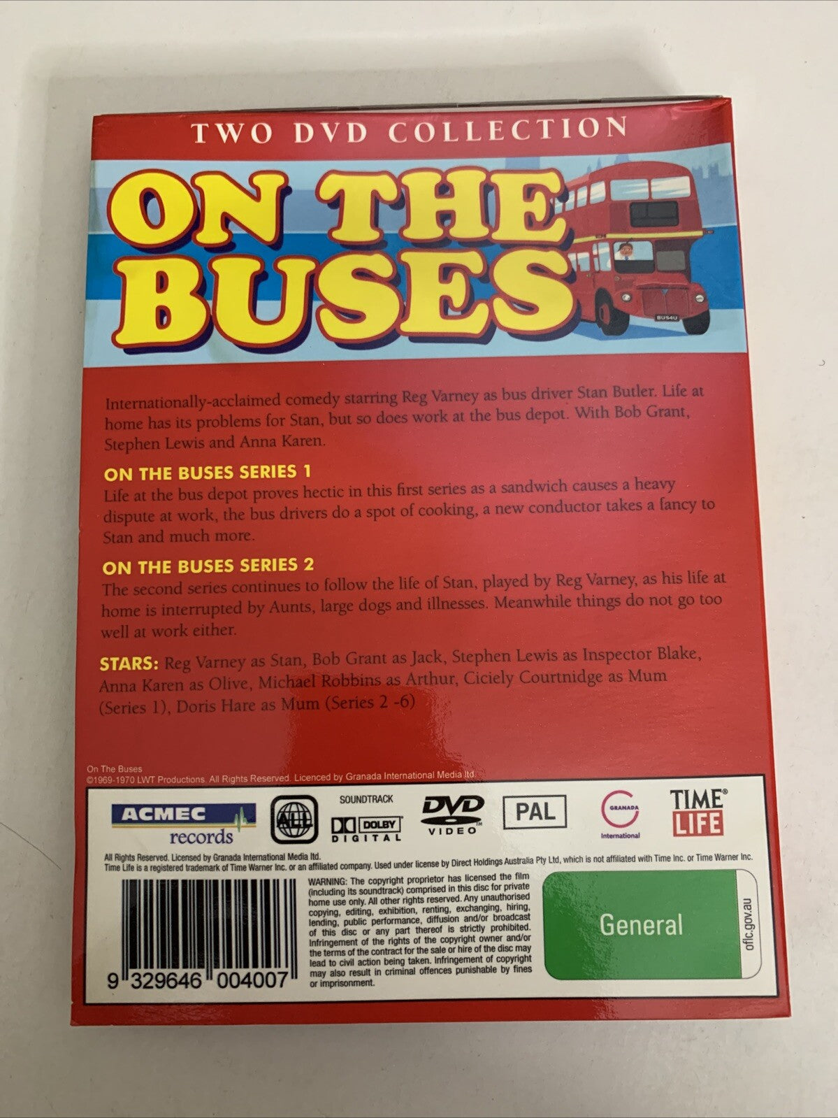 On The Buses : Season 1-2 (DVD, 1969) Comedy All Regions