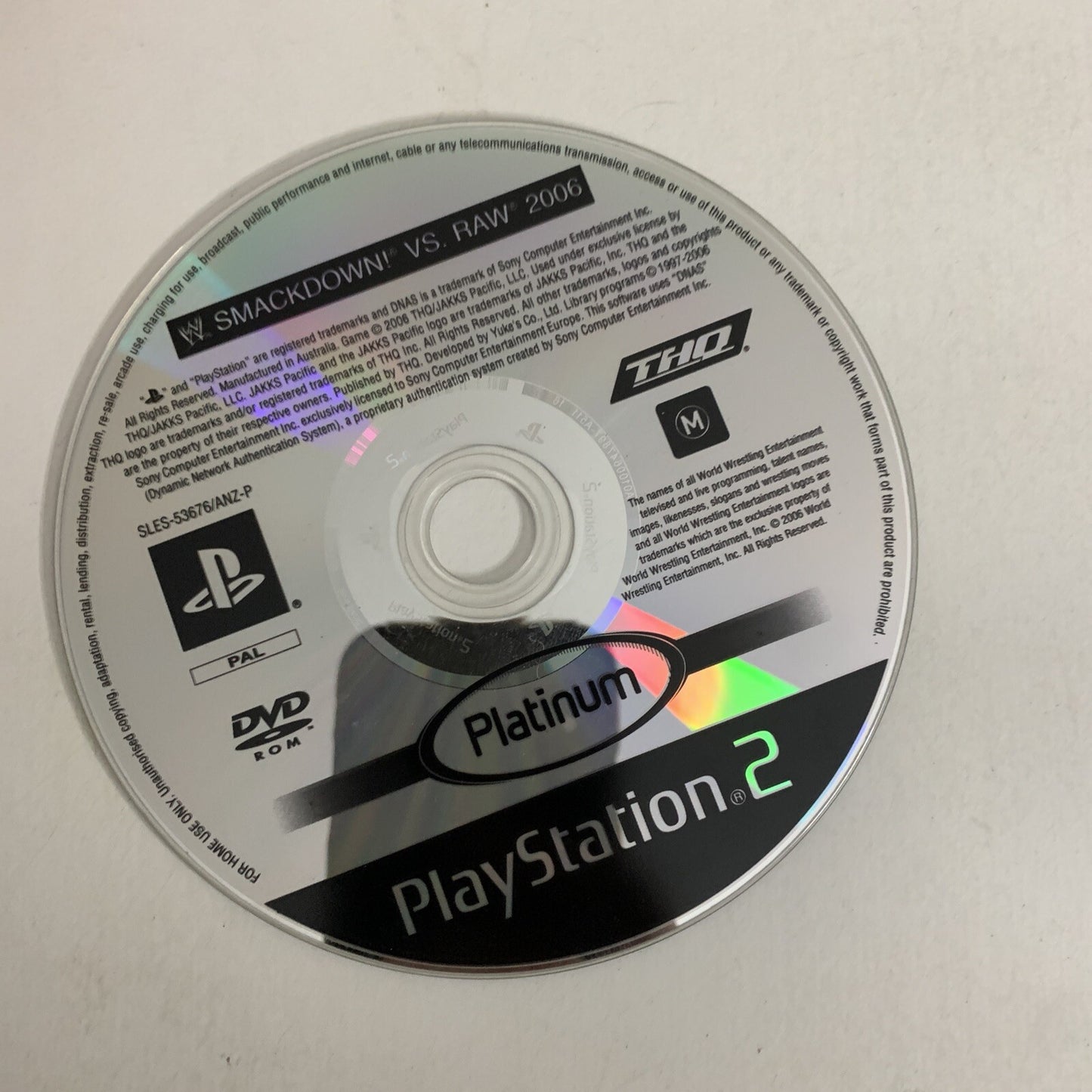 WWE Smackdown Vs Raw 2006 PS2 Sony PlayStation 2 PAL THQ Game Complete