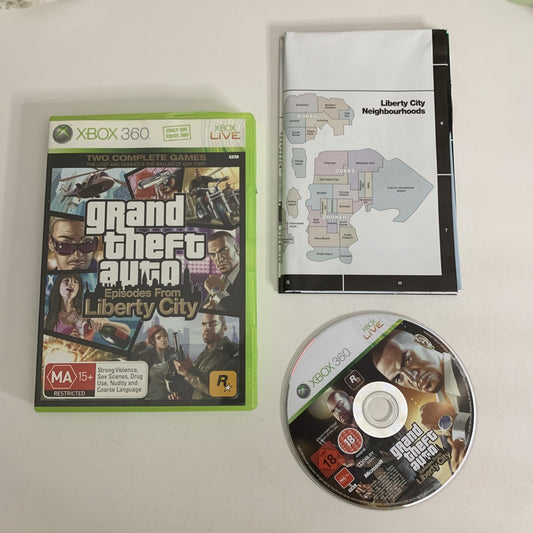 Grand Theft Auto: Episodes From Liberty City  Microsoft XBOX  360 PAL 2009 Game