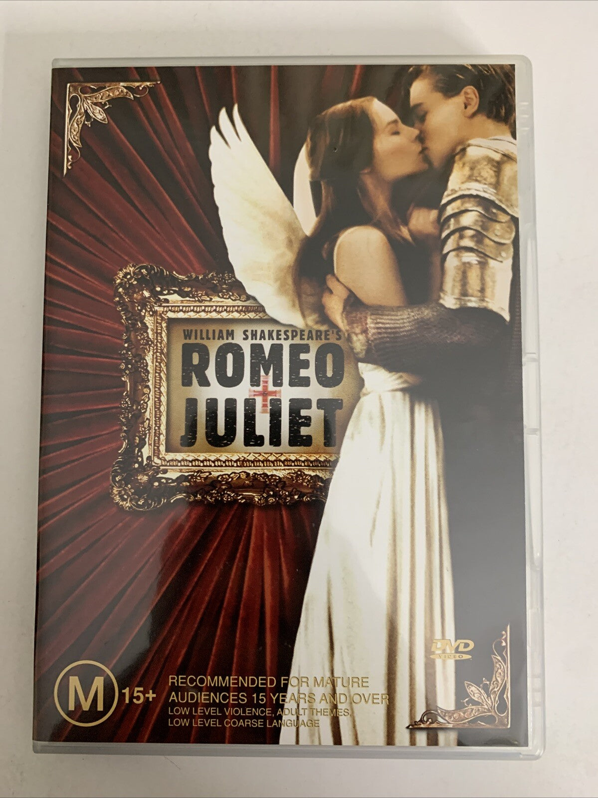 Romeo And Juliet DVD 1996 Leonardo DiCaprio Claire Danes Region 4 romeo-and-juliet-dvd-1996-leonardo-dicaprio-claire-danes-region-4