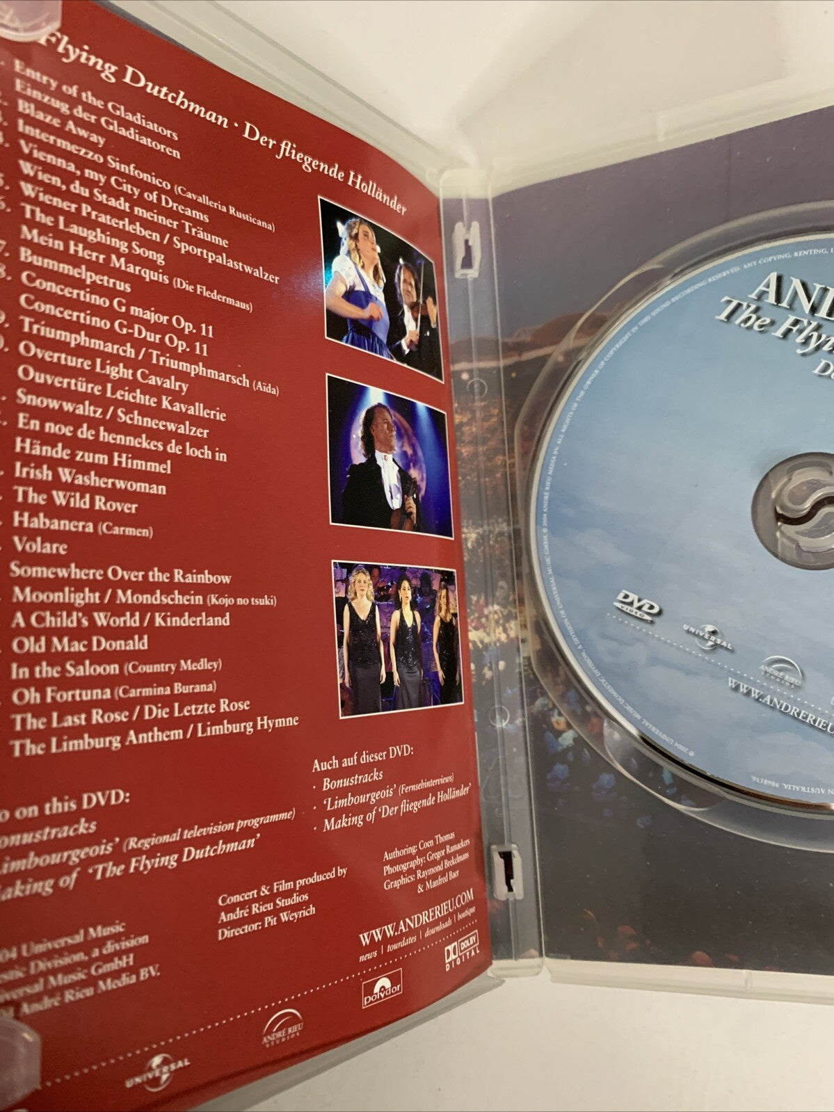 Flying Dutchman by André Rieu (DVD, 2004) All Regions
