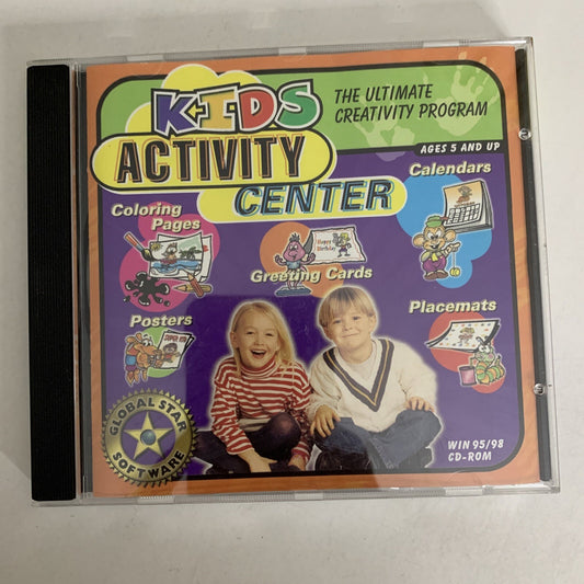 Kids Activity Center PC CD-ROM Windows 98