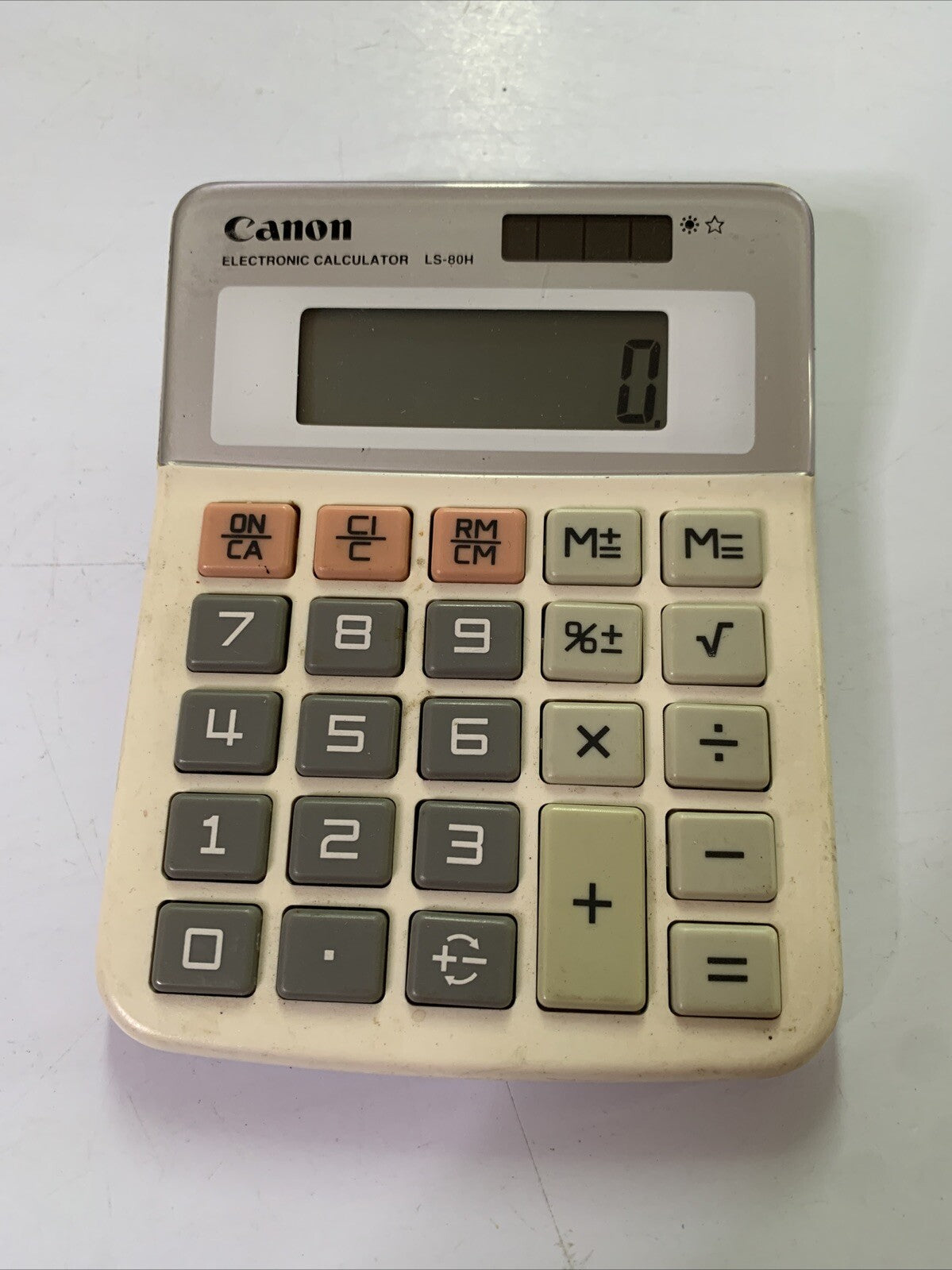 Canon Calculator Solar Powered LS-80H