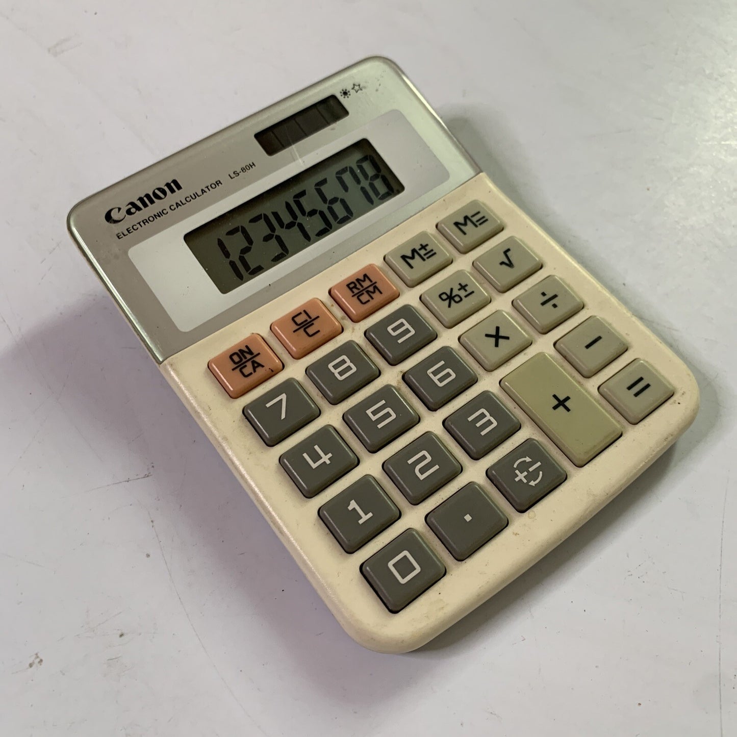 Canon Calculator Solar Powered LS-80H