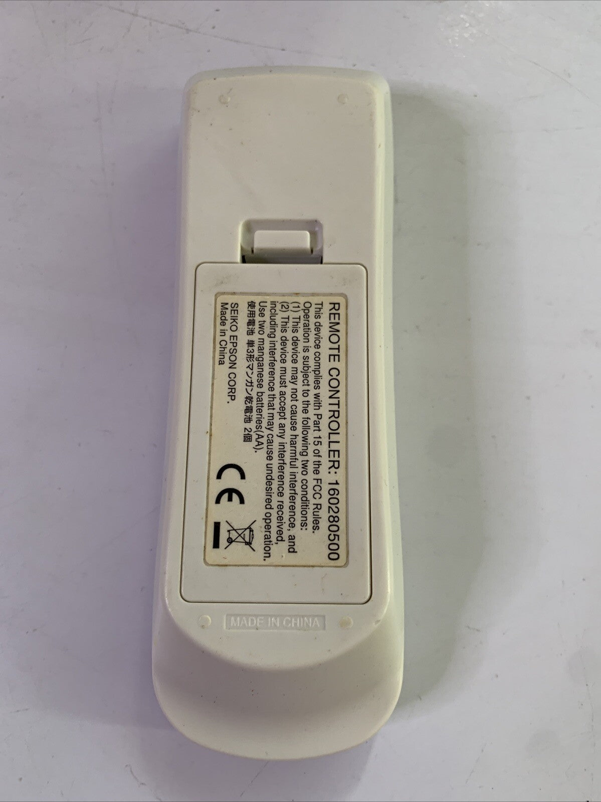Genuine Epson Projector Remote Control 160280500 P10250-3