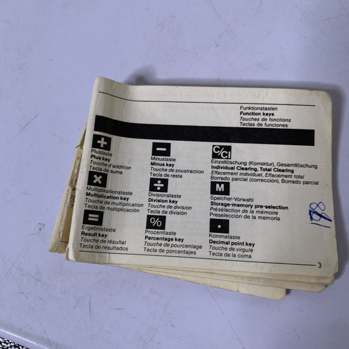 Adler Sir Vintage Calculator EC 20-S Made in Japan