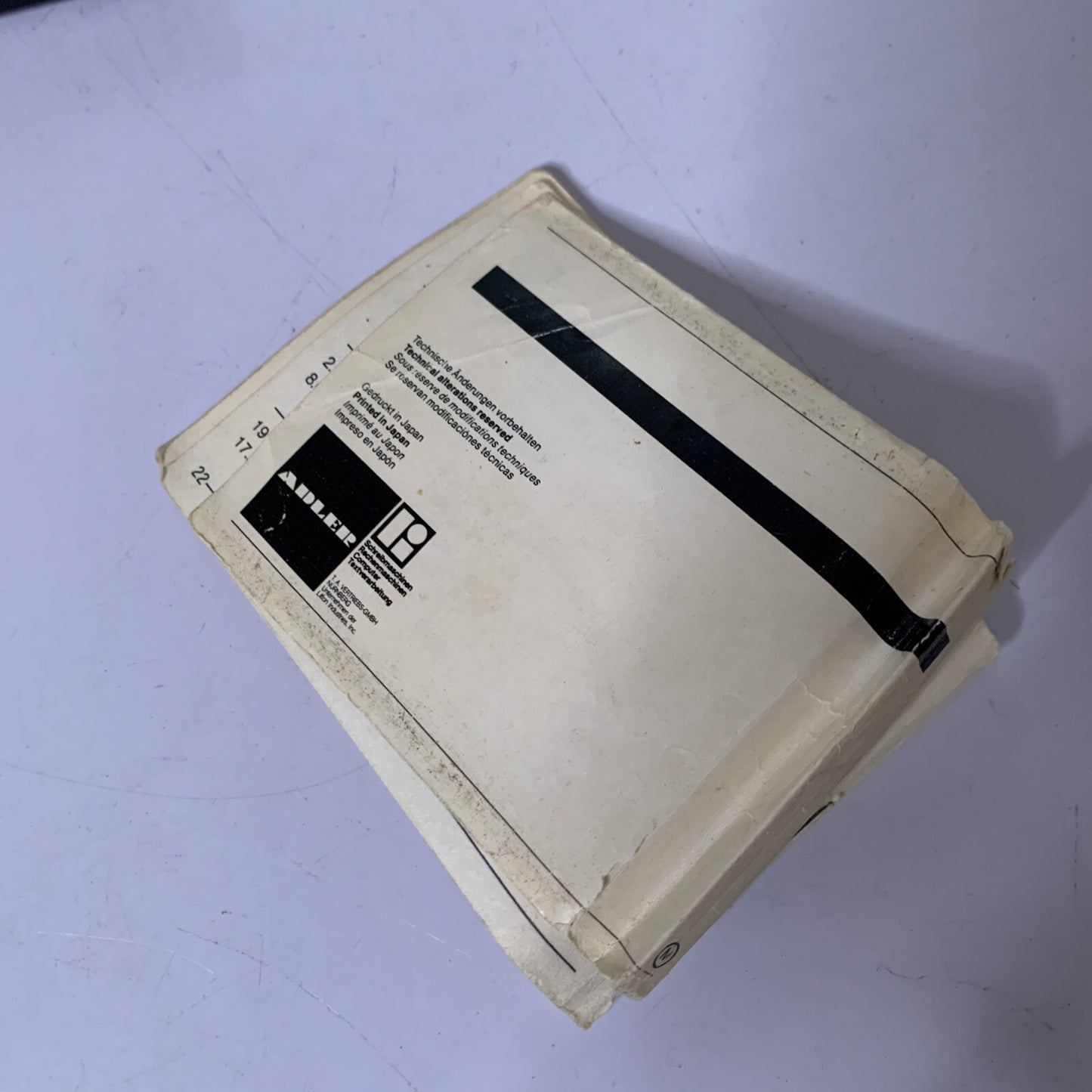 Adler Sir Vintage Calculator EC 20-S Made in Japan