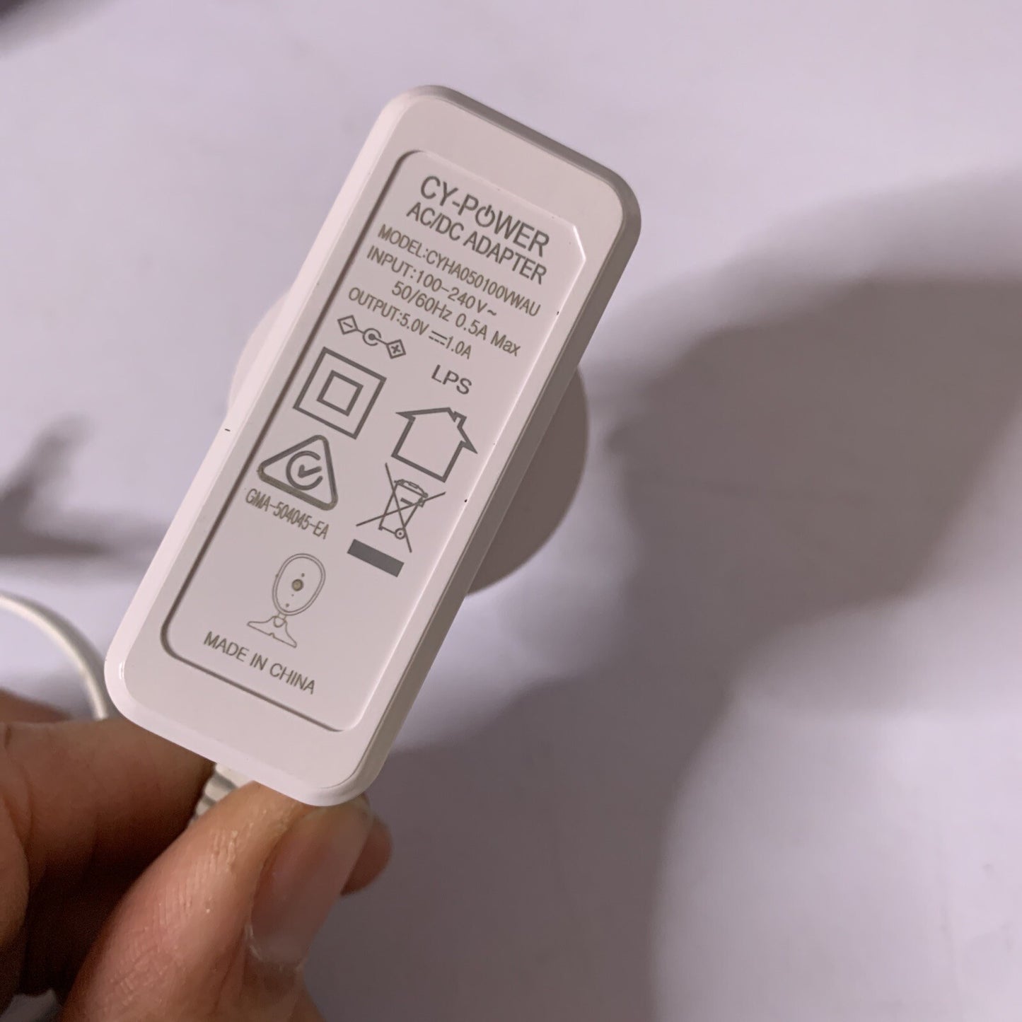 CY-Power AC Adapter 5V 1A CYHA050100VWAU Power Supply