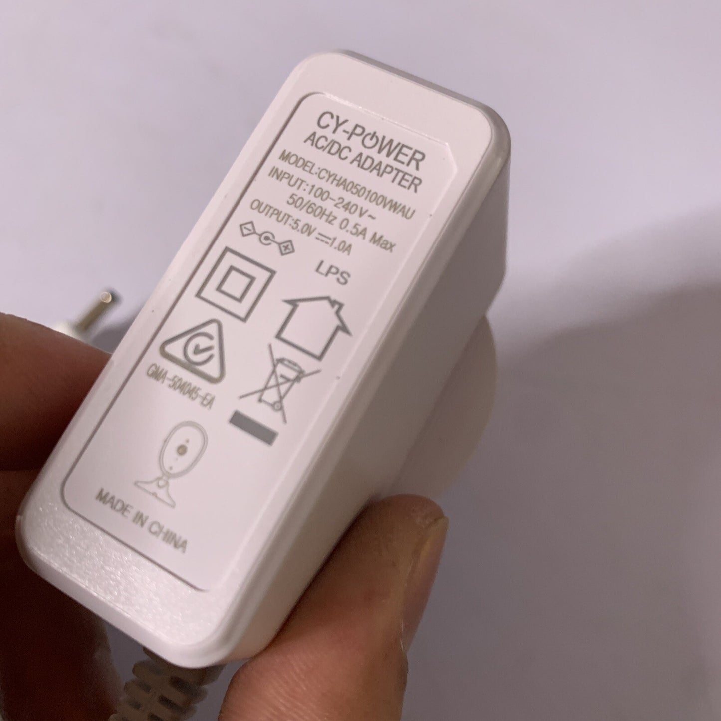 CY-Power AC Adapter 5V 1A CYHA050100VWAU Power Supply