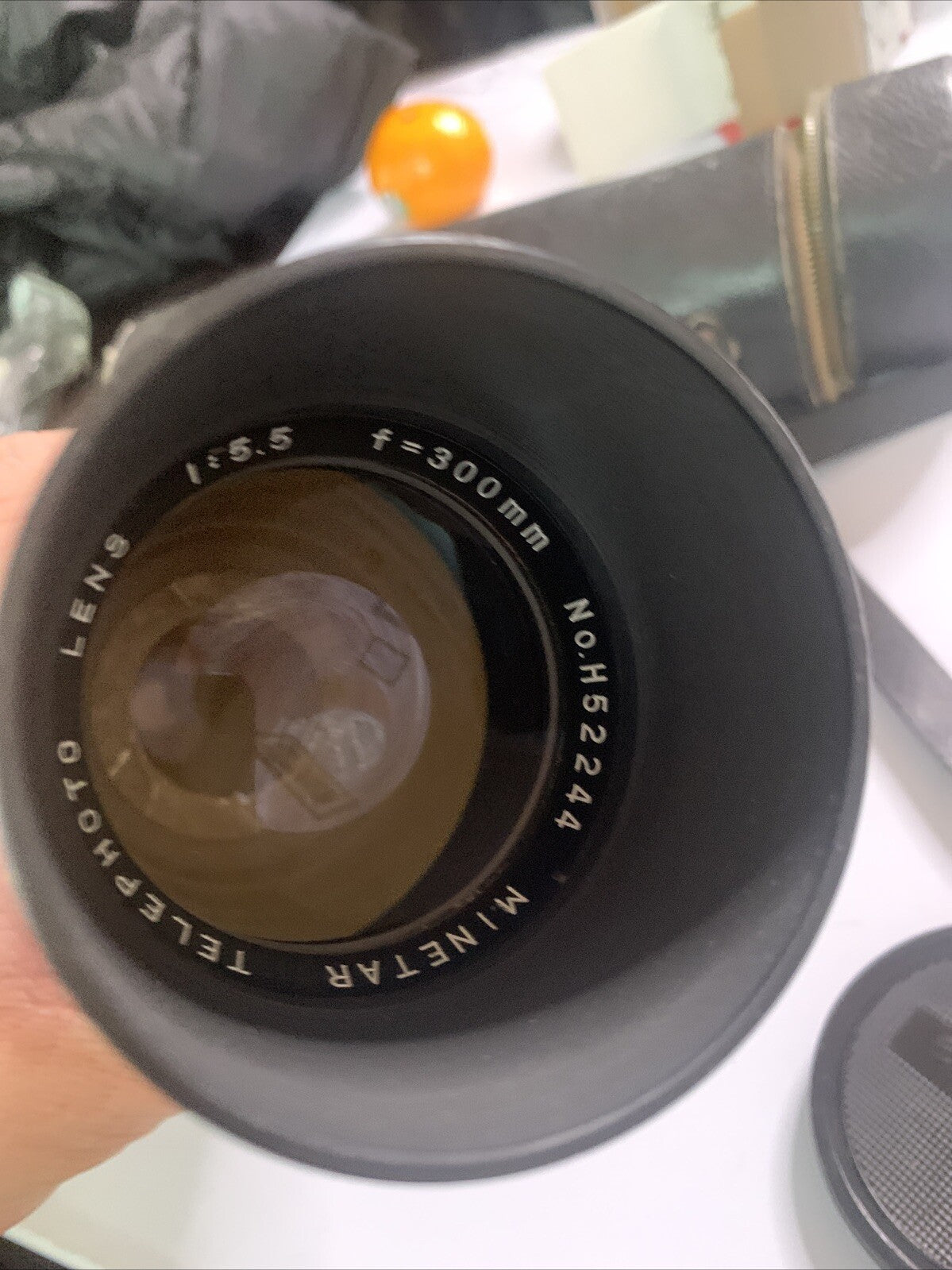 Minetar Telephoto Zoom Lens f/5.5 f=300mm H52244 With Case