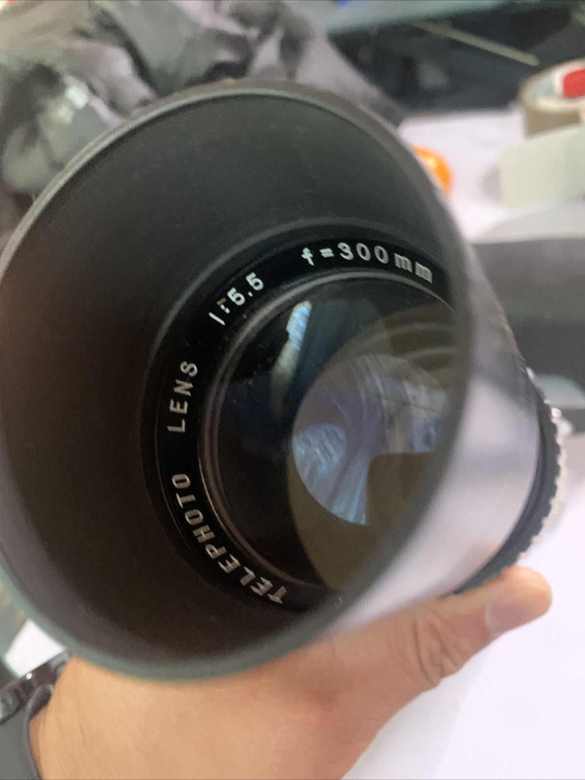 Minetar Telephoto Zoom Lens f/5.5 f=300mm H52244 With Case