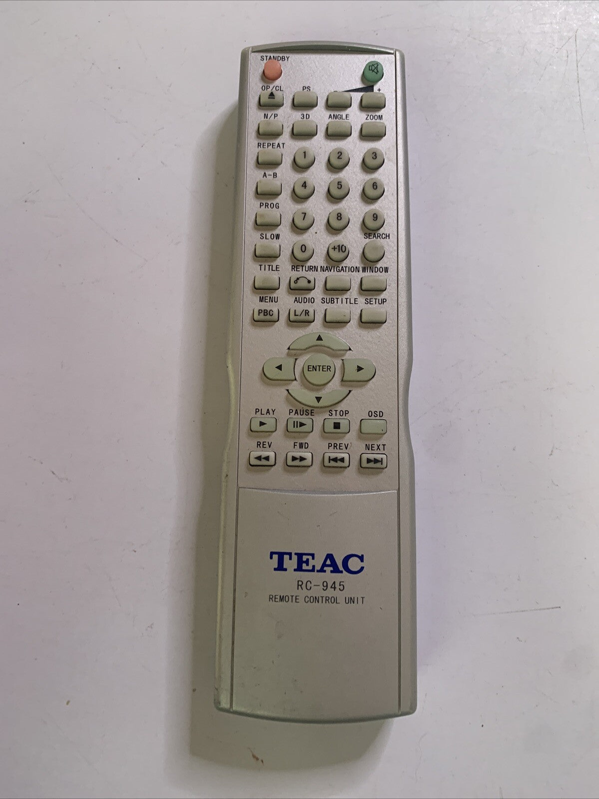 Genuine Teac RC-945 Remote Control For Teac DVD Player