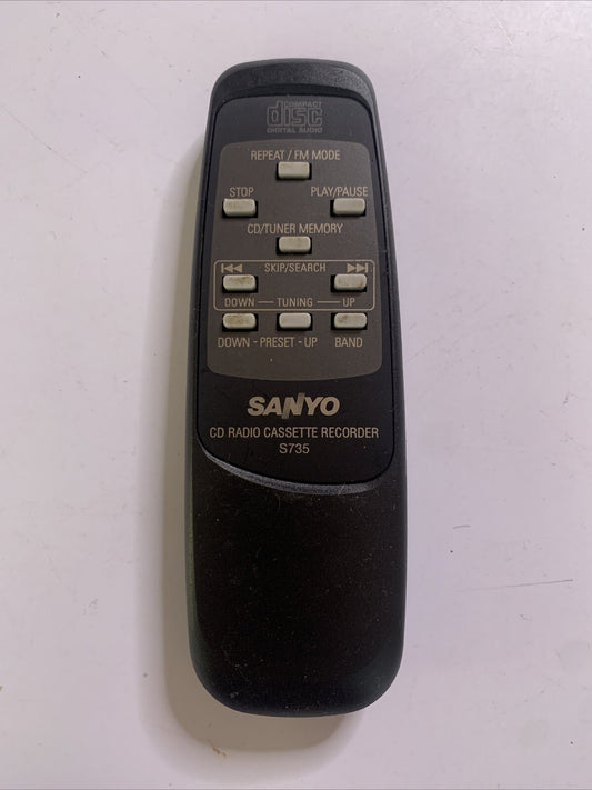 Genuine Sanyo CD Radio Cassette Recorder S735 Remote Control