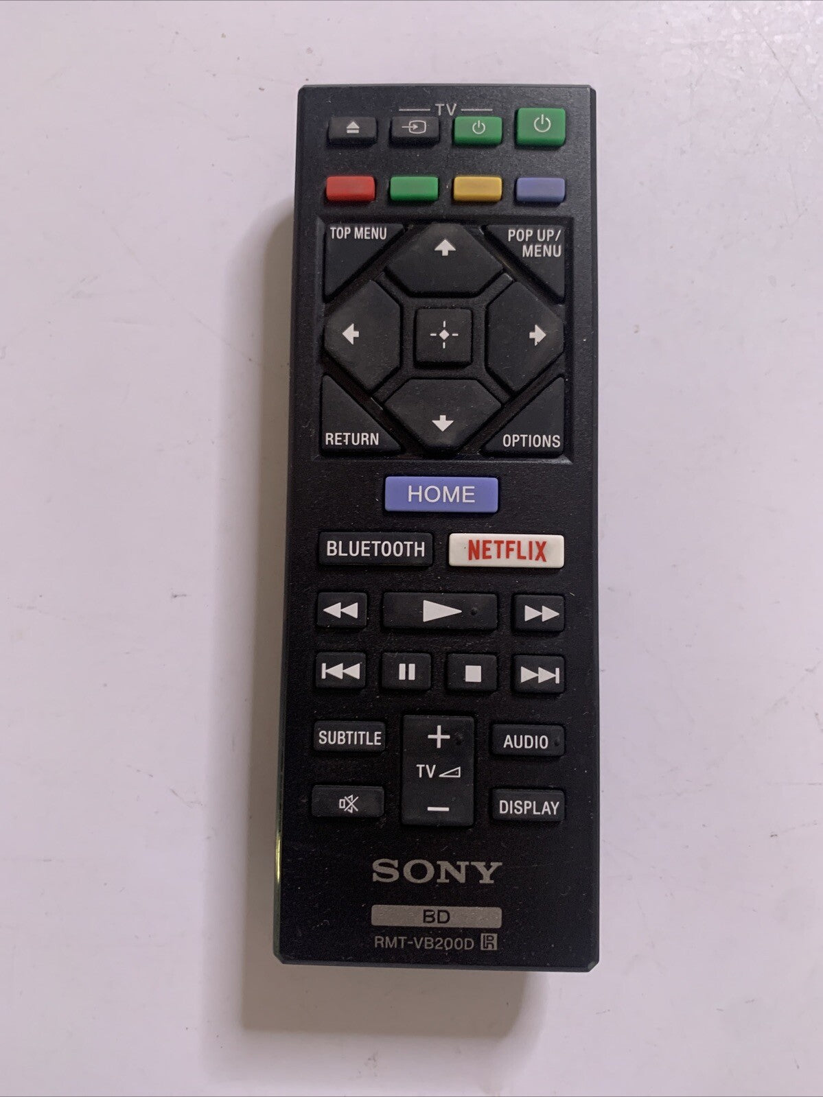 Genuine Sony BD Remote Control RMT-VB200D For Sony Blu-ray Player