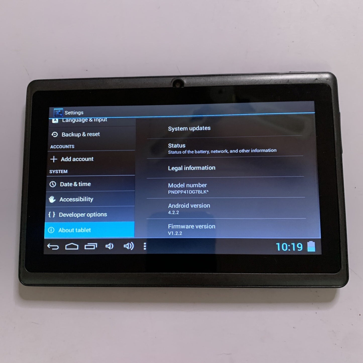 Pendo 7” Android 4.2.2 4GB WiFi Tablet PNDPP41DG7BLK
