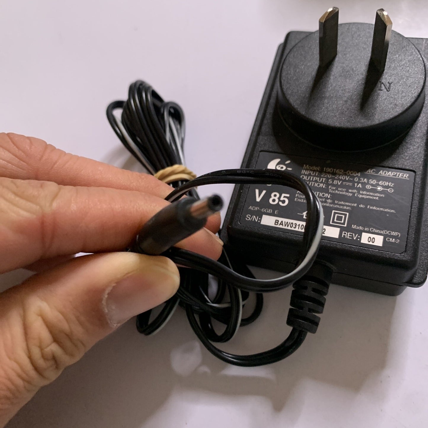 Genuine Logitech AC Adapter 190162-0004 Power Supply 5.8V 1A