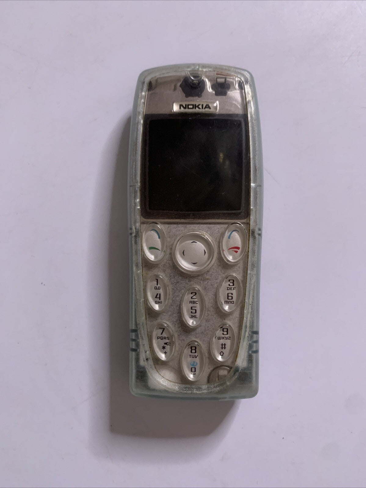 Nokia 3200 Mobile Phone Transparent  RH-30 *untested For Parts Or Repair