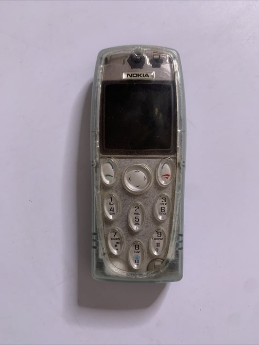 Nokia 3200 Mobile Phone Transparent  RH-30 *untested For Parts Or Repair
