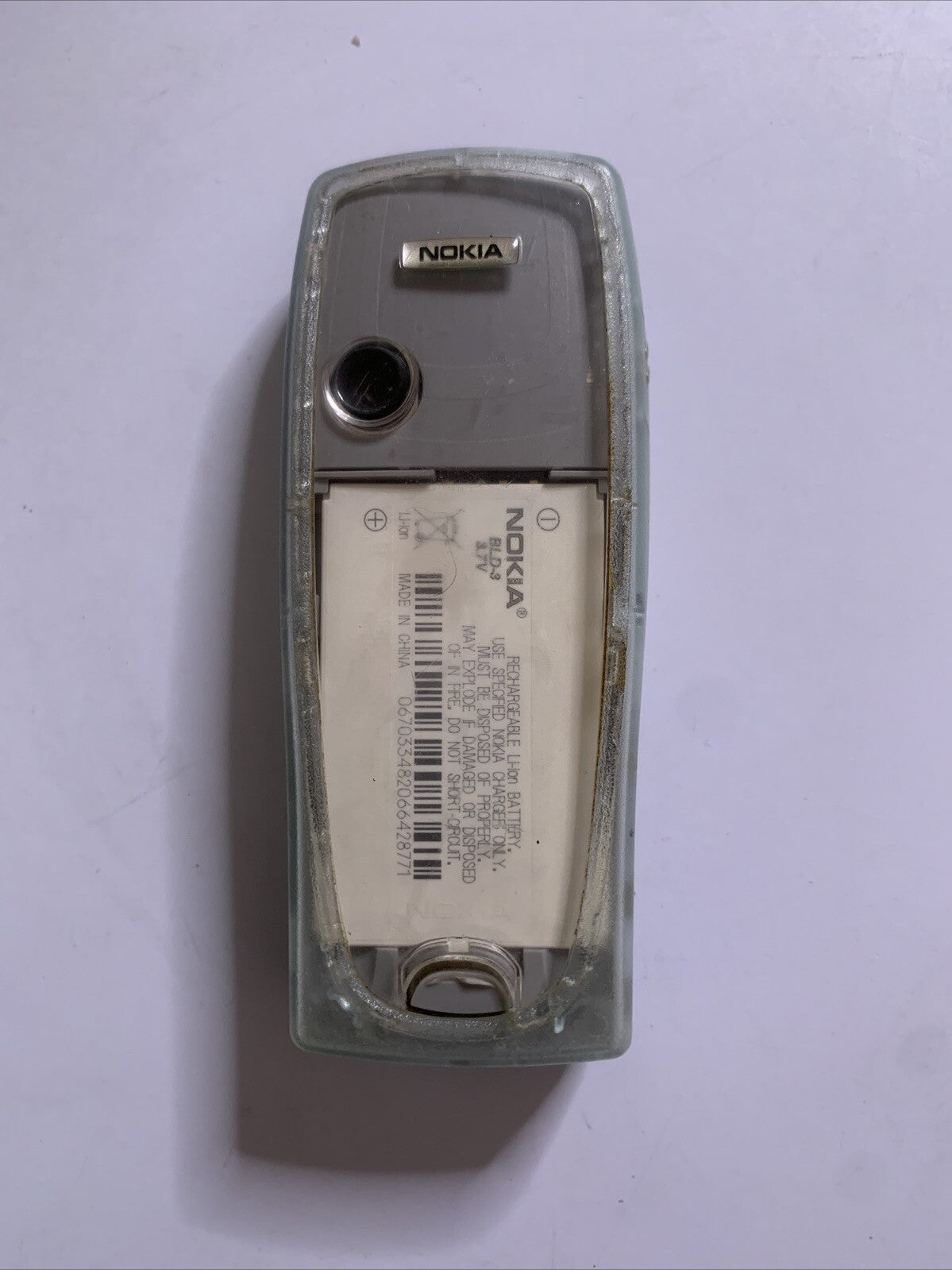 Nokia 3200 Mobile Phone Transparent  RH-30 *untested For Parts Or Repair