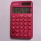 Casio SL-310UC Tax Solar Pocket Calculator Red