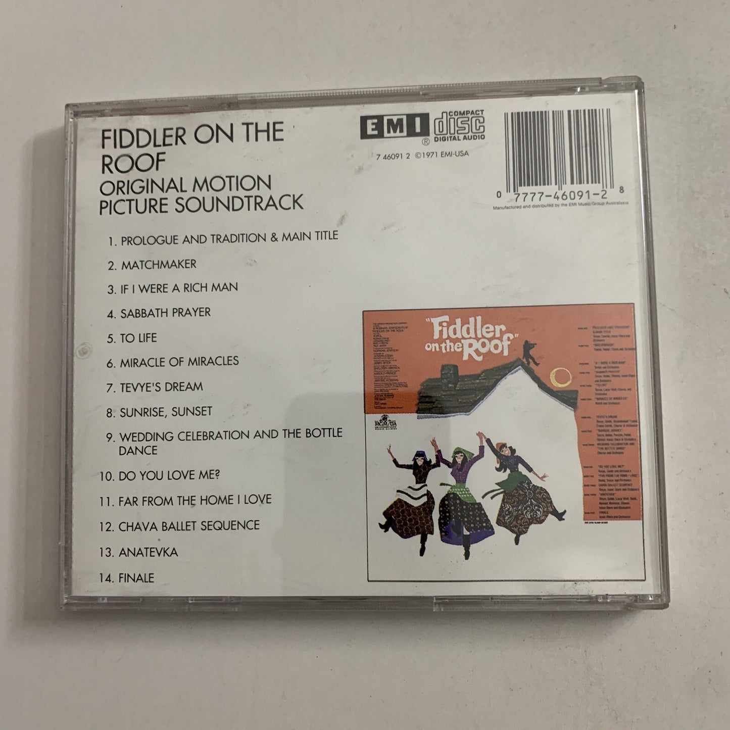 Fiddler On The Roof by Original Film Soundtrack OST John Williams (CD, 1989)