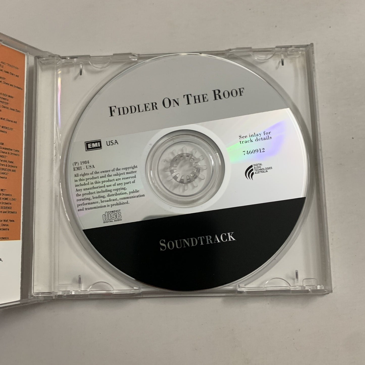 Fiddler On The Roof by Original Film Soundtrack OST John Williams (CD, 1989)