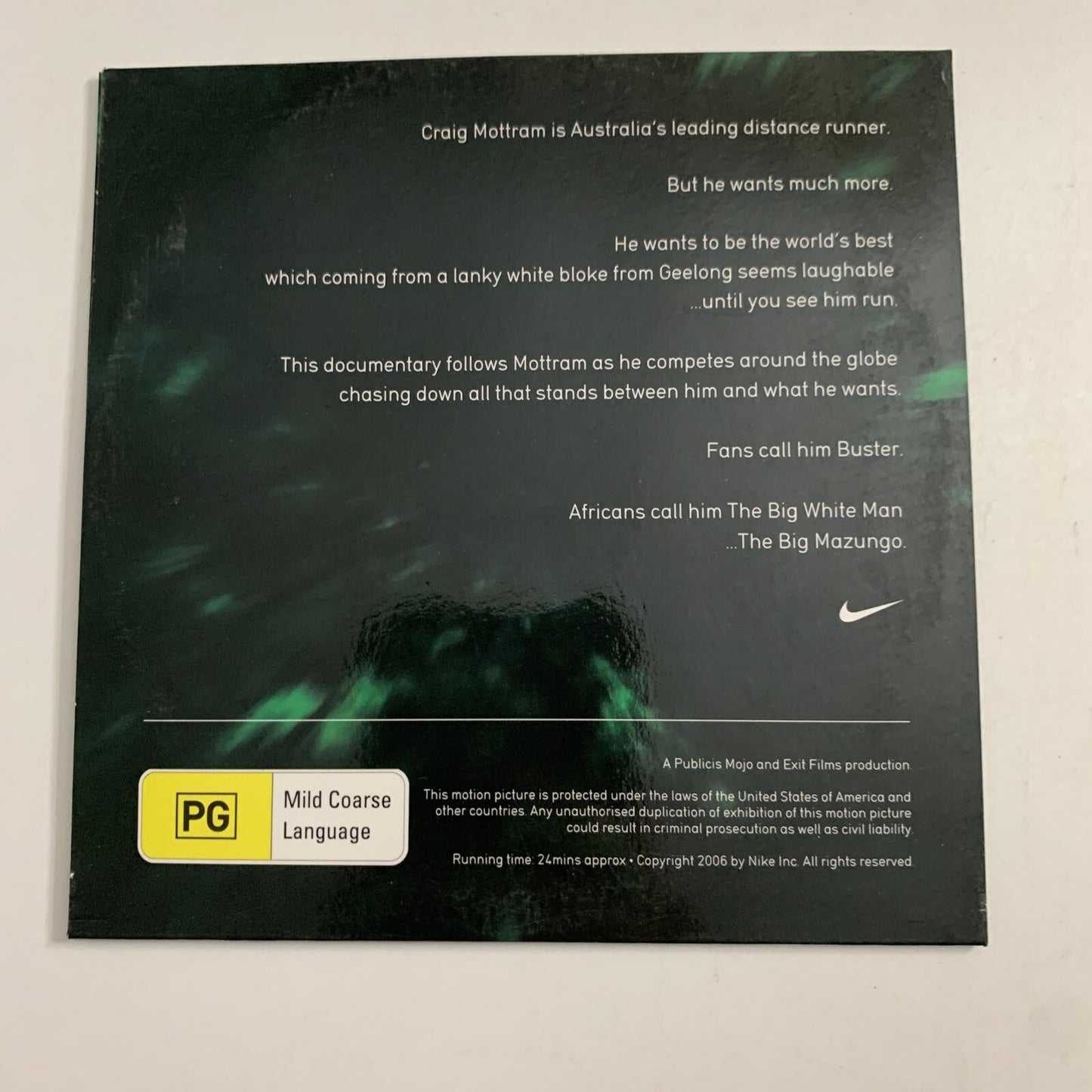 The Big Mazungo Nike Documentary (DVD, 2006) Craig Mottram All Regions