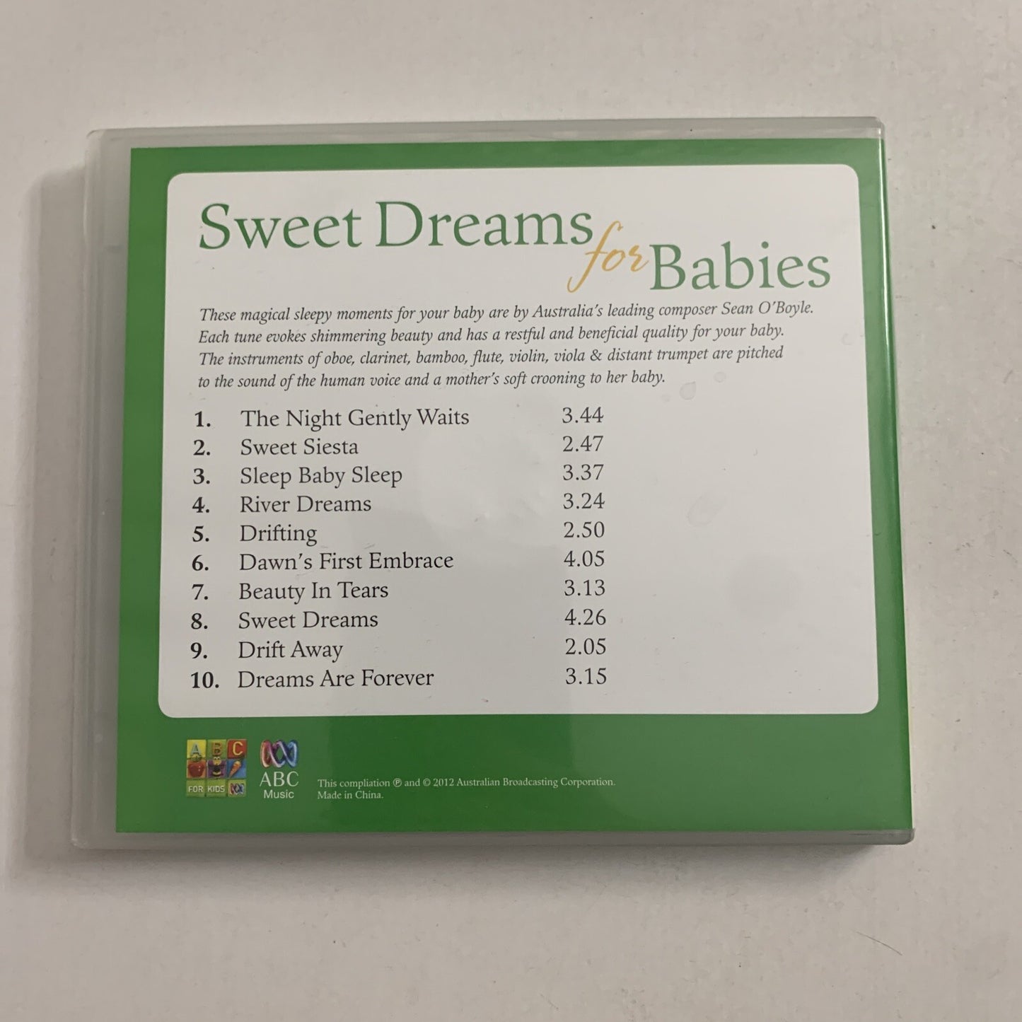 Sweet Dreams For Babies By ABC Music (CD, 2012) Album