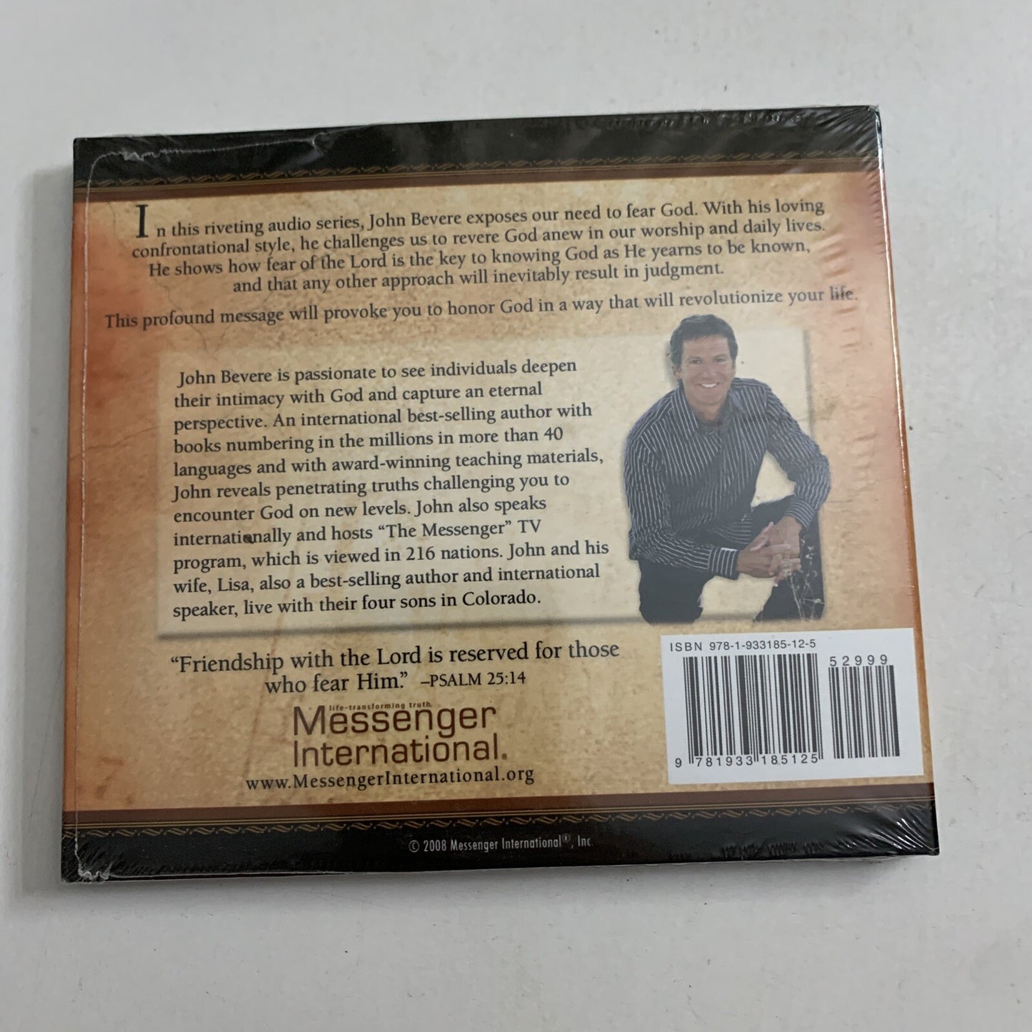 The Fear Of The Lord by John Bevere (CD, 2008) 4-Disc Audiobook  NEW