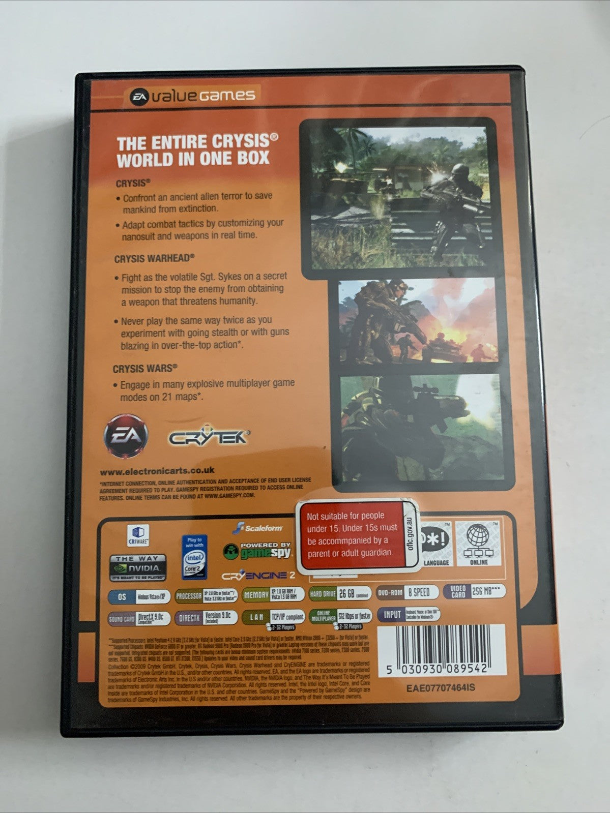 Crysis Maximum Edition PC DVD 4-Disc Windows Shooter 2009 Game