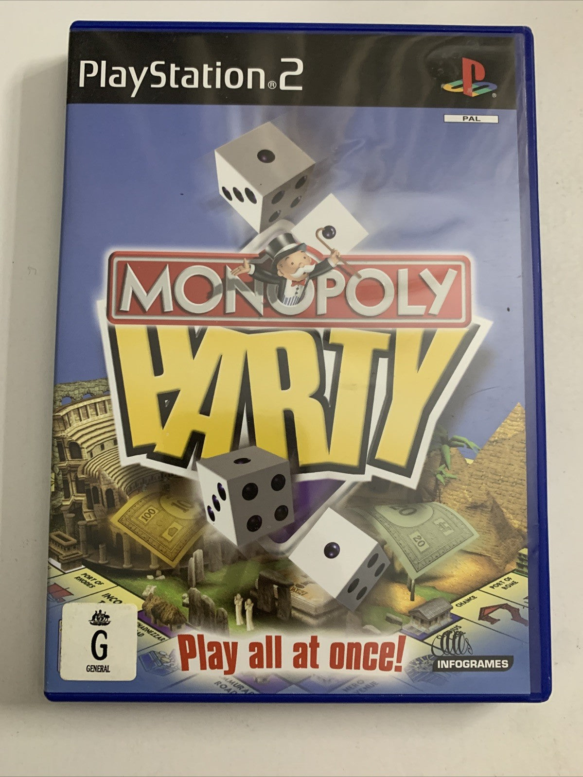 Monopoly Party PS2 Sony PlayStation 2 PAL 2002 Game Complete